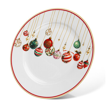 Тарелка Christmas Balls 19 см (фарфор) Fissman