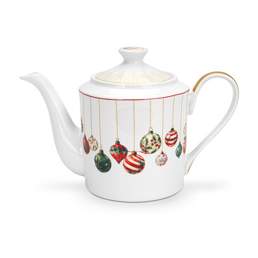 Чайник заварочный Christmas Balls 1150 мл (фарфор) Fissman