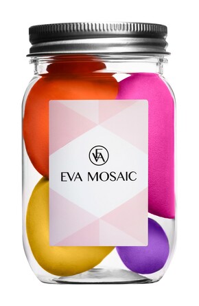 Спонжи для макияжа №1, 4 шт. Eva Mosaic
