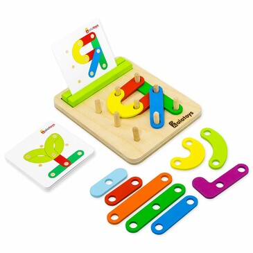 Игра развивающая Головоломка (25 фигурок, 24 карточки), 220х130х40 см Alatoys