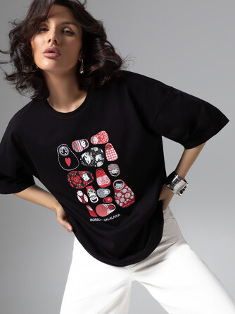 Футболка свободного кроя Фэшн-идеал Charuttimoda