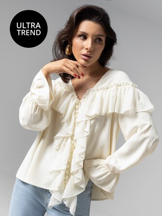 Блуза в стиле бохо Чистый Vogue Charuttimoda