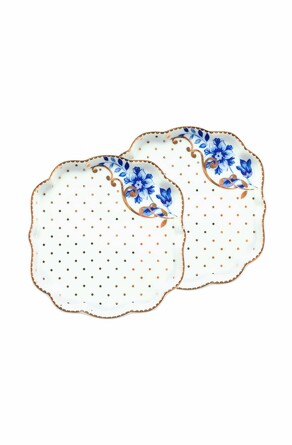Набор блюдец (2 шт. по Ø10 см) Royal White Pip Studio