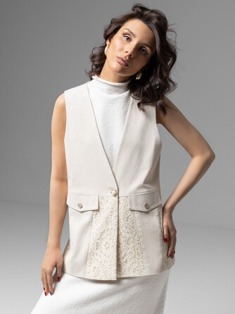 Жилет на подкладе Искусство переговоров Charuttimoda