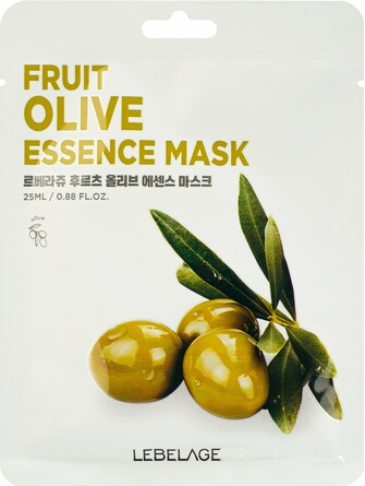 Маска для лица тканевая с экстрактом оливы, 25 мл Lebelage