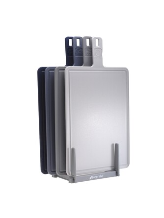 Набор разделочных досок на подставке (4 досточки+подставка) 37x23x0,6 см Kamille