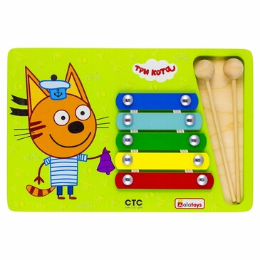 Игрушка музыкальная Металлофон Коржик, 30x20x3 см Alatoys