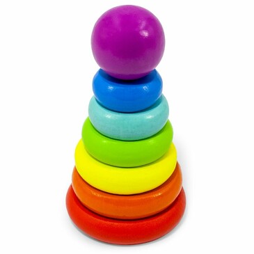Игрушка Пирамидка, 5,3x5,3x10,2 см Alatoys