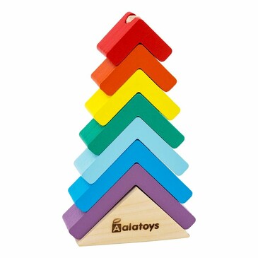 Игрушка Пирамидка Елочка, 8,3x2,9x14 см Alatoys