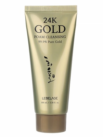 Пенка для лица очищающая с 24к золотом lebelage cleansing foam 100 мл Lebelage