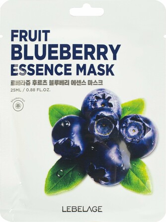 Маска для лица тканевая с экстрактом черники, 25 мл Lebelage