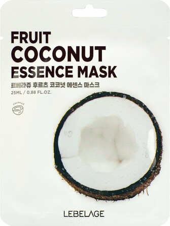 Маска для лица тканевая с экстрактом кокоса, 25 мл Lebelage
