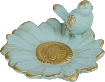 Блюдо для колец с птичкой 12x12x6см Glasar