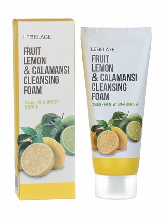 Пенка для лица очищающая с экстрактами лимона и каламанси fruit lemon&calamansi cleansing foam Lebelage