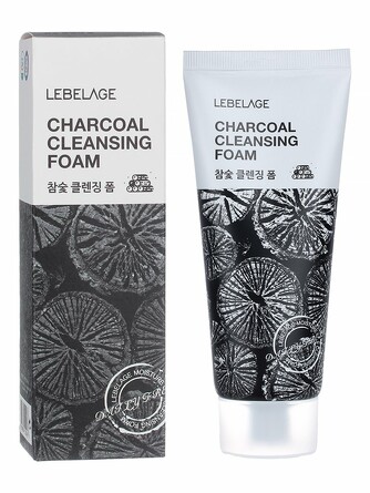Пенка для лица очищающая с экстрактом древесного угля lebelage cleansing foam 100 мл Lebelage
