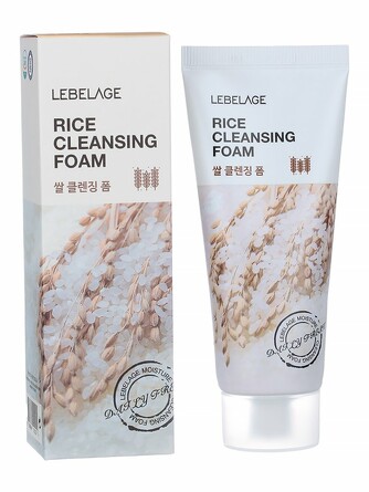 Пенка для лица очищающая с экстрактом риса cleansing foam 100 мл Lebelage