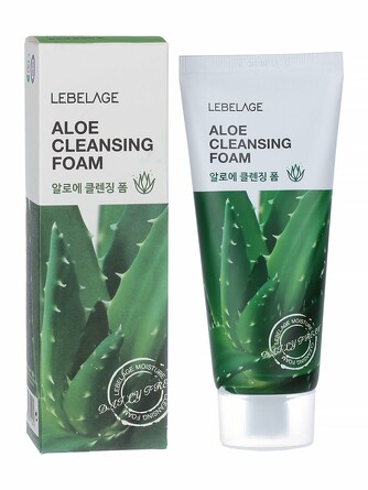 Пенка для лица с экстрактом алоэ очищающая lebelage cleansing foam 100 мл Lebelage