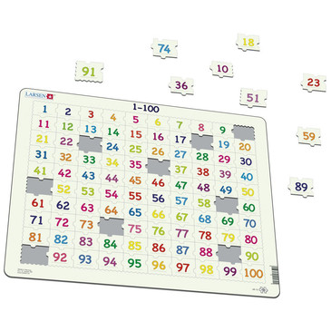 Пазл. Счет от 1 до 100 Larsen