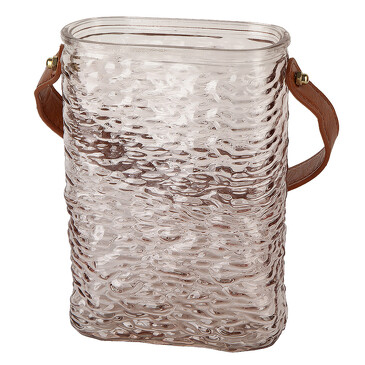 Ваза стеклянная Сумочка 1200 мл, 15х6,5х17,5 Nouvelle