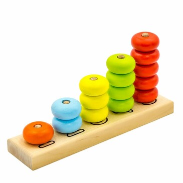 Игрушка Пирамидка Счеты, 24x6x12 см Alatoys