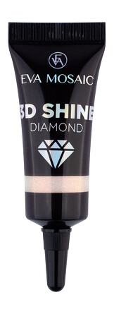 Глиттер для лица 3D Shine Diamond гелевый, 7 мл, розовое золото Eva Mosaic