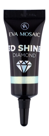 Глиттер для лица 3D Shine Diamond гелевый, 7 мл, аквамарин Eva Mosaic