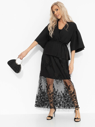 Костюм Очарование момента (жакет с поясом и юбка) Charuttimoda